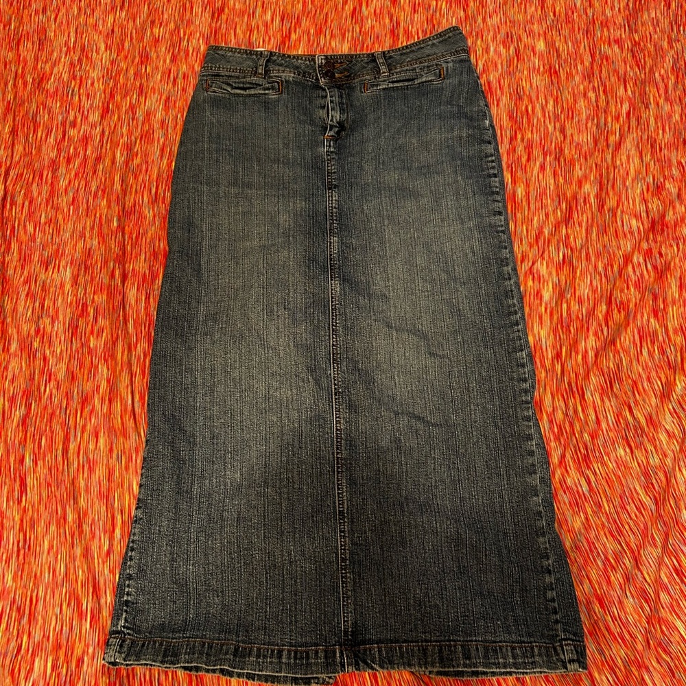 St. John's Bay Blue Denim Skirt